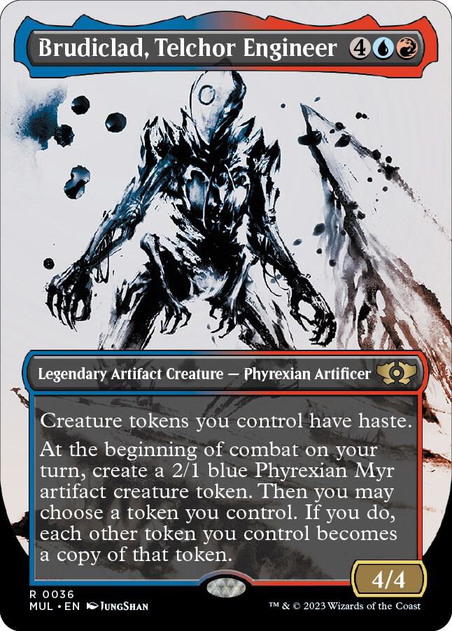 Brudiclad, Telchor Engineer 36/65 (March of the Machine: Multiverse Legends)  - Borderless Foil | Good Games Modbury