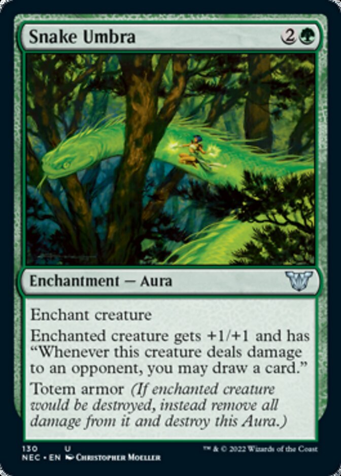 Snake Umbra [Kamigawa: Neon Dynasty Commander] | Good Games Modbury