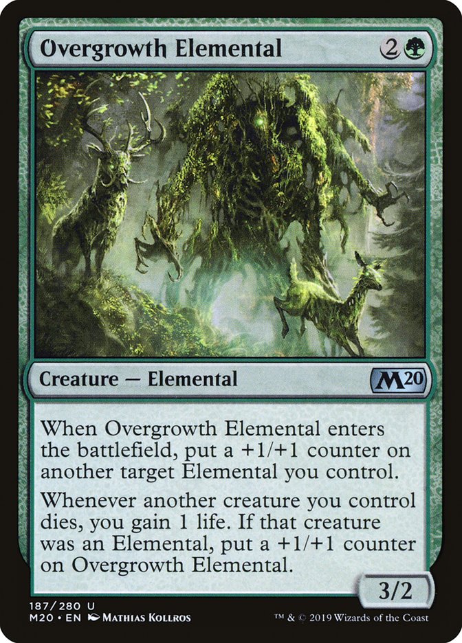 Overgrowth Elemental [Core Set 2020] | Good Games Modbury