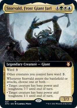 Storvald Frost Giant Jarl Extended Art 327/62 (Commander: Adventures in the Forgotten Realms)  | Good Games Modbury