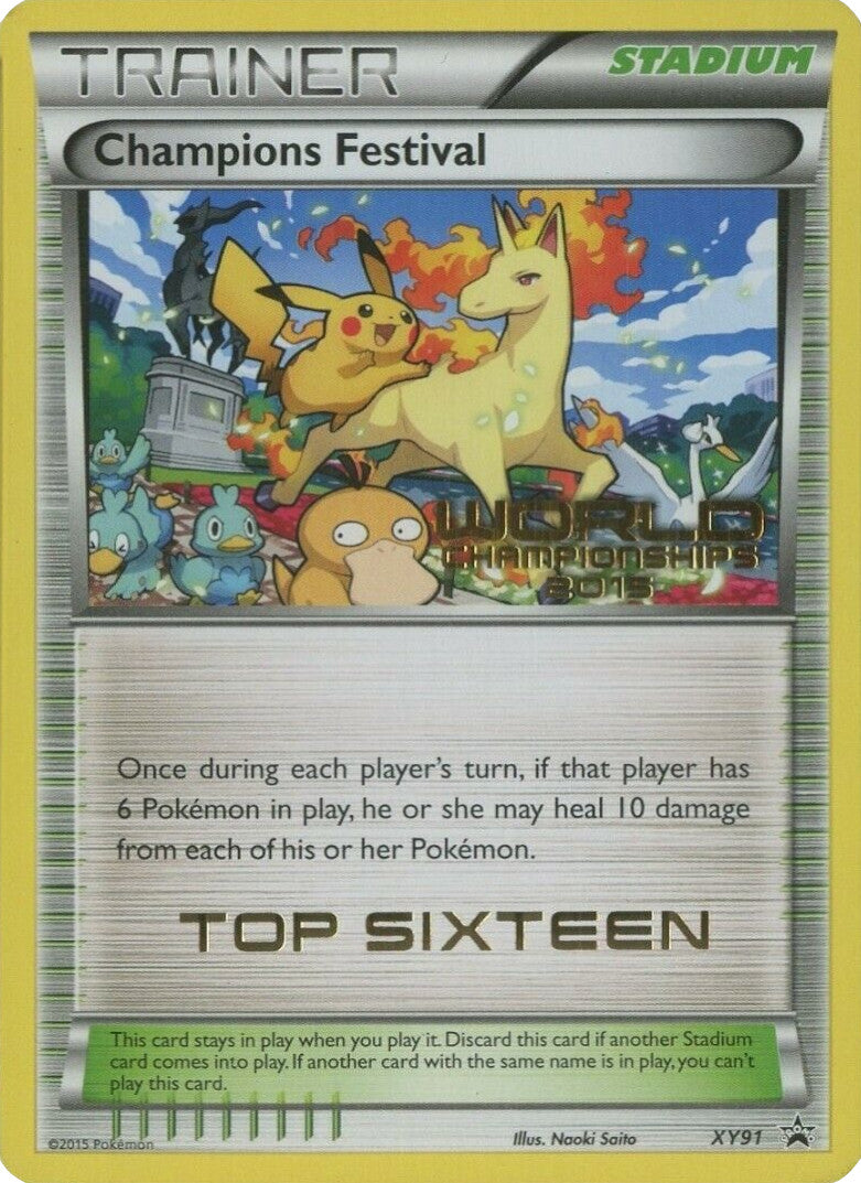 Champions Festival (XY91) (2015 Top Sixteen) [XY: Black Star Promos] | Good Games Modbury