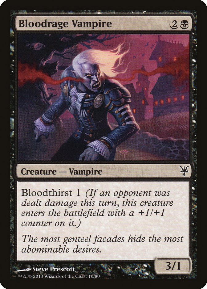 Bloodrage Vampire 10/80 (Duel Decks: Sorin vs. Tibalt)  | Good Games Modbury