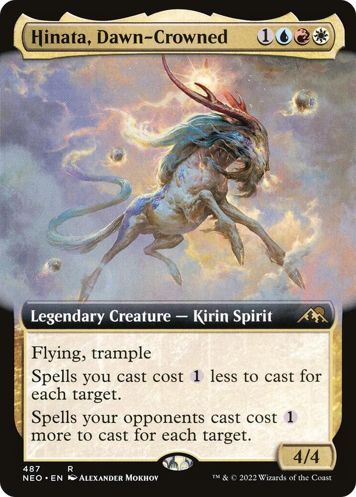 Hinata, Dawn-Crowned 487 (Kamigawa: Neon Dynasty)  - Extended Art | Good Games Modbury