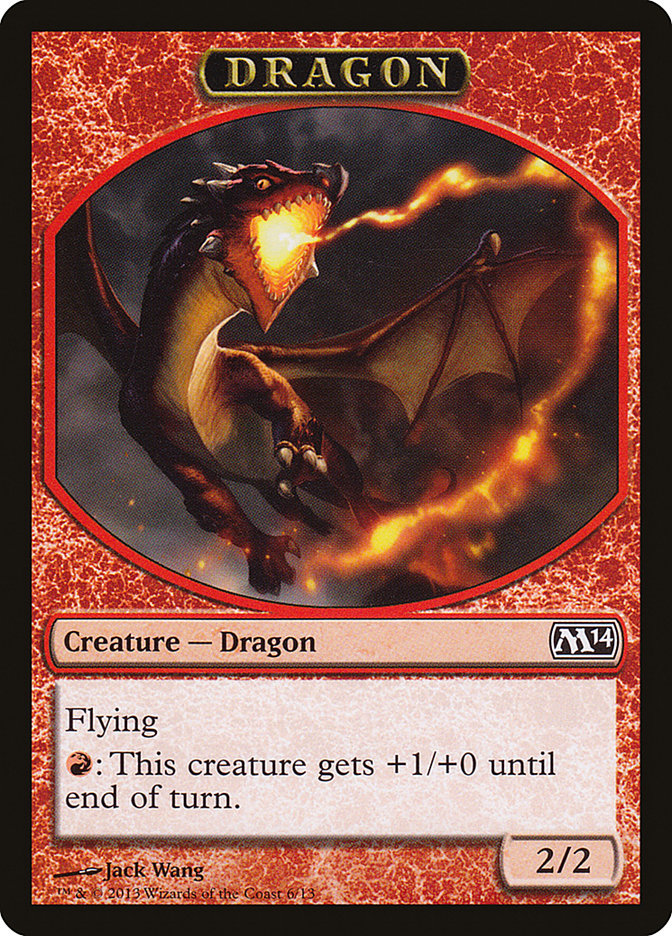 Dragon Token [Magic 2014 Tokens] | Good Games Modbury