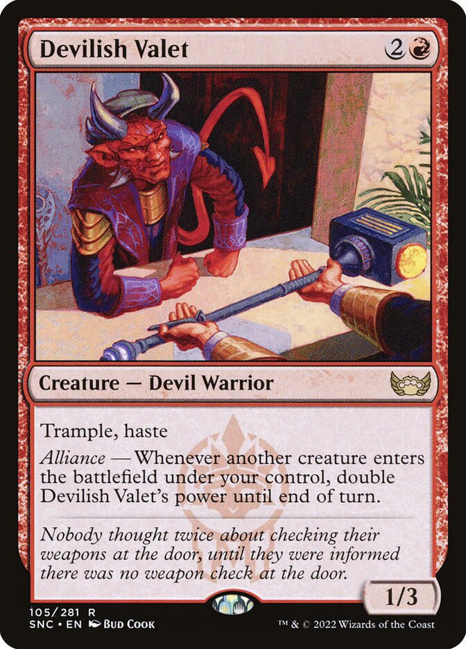Devilish Valet 105/281 (Streets of New Capenna)  - Foil | Good Games Modbury