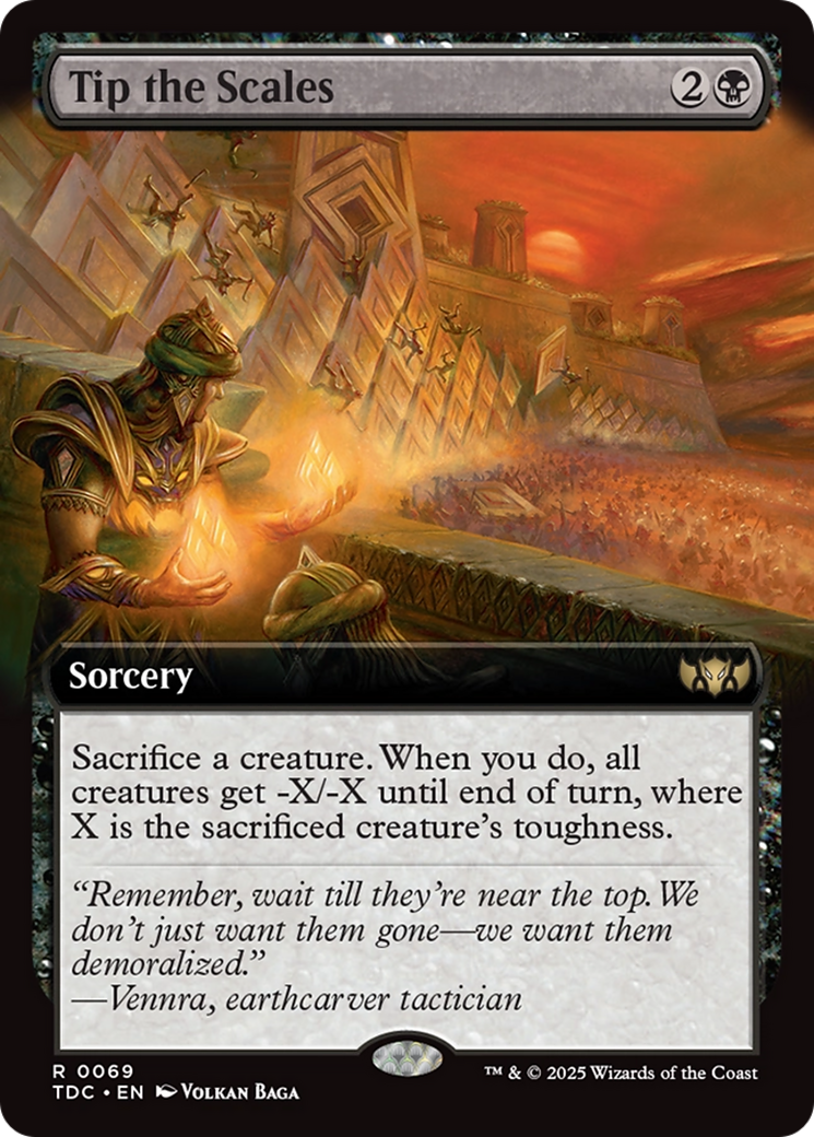 Tip the Scales (Extended Art) [Tarkir: Dragonstorm Commander] | Good Games Modbury