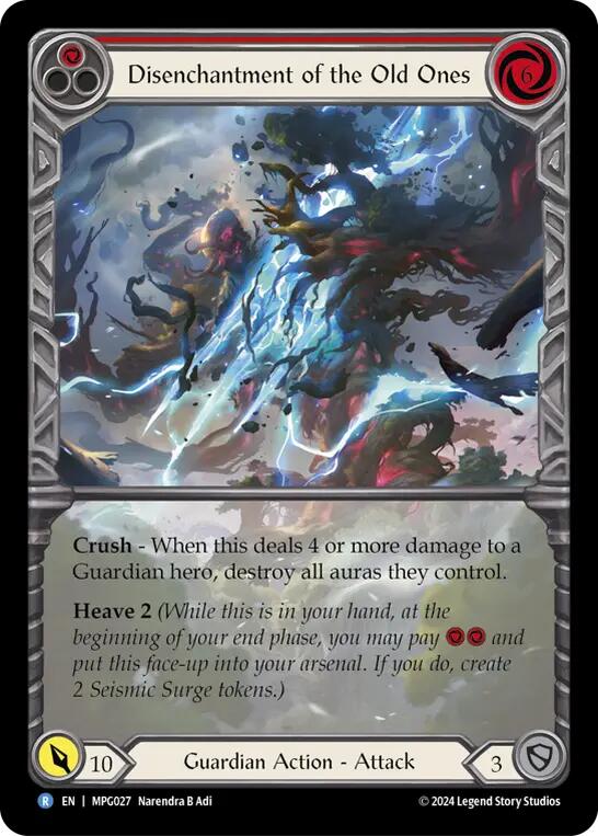 Disenchantment of the Old Ones (Extended Art) [MPG027] (Mastery Pack Guardian)  Rainbow Foil | Good Games Modbury