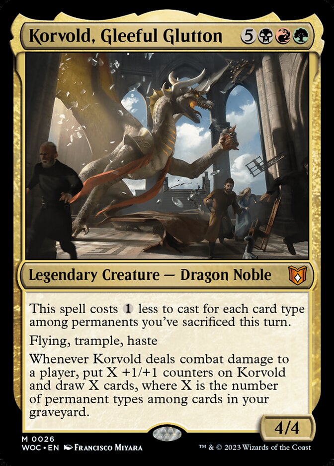 Korvold, Gleeful Glutton 26/173 (Commander: Wilds of Eldraine)  - Foil | Good Games Modbury