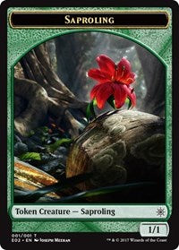 Saproling // Treasure (007) Double-Sided Token [Explorers of Ixalan Tokens] | Good Games Modbury