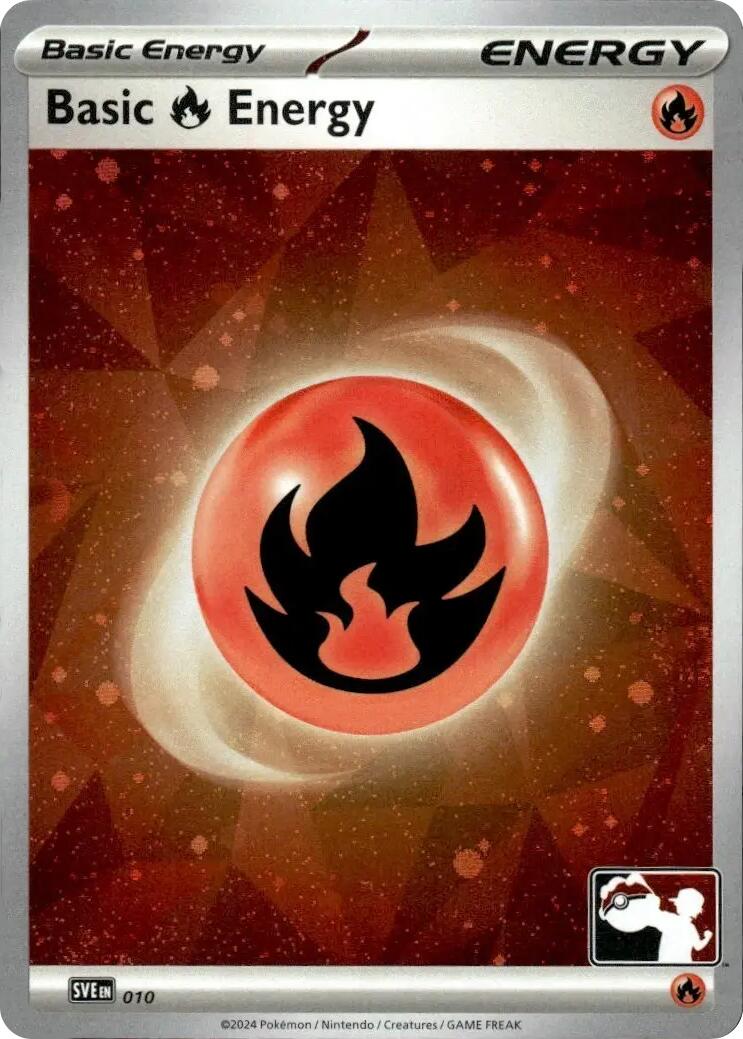 Basic Fire Energy (010) (Cosmos Holo) [Prize Pack Series Seven] | Good Games Modbury