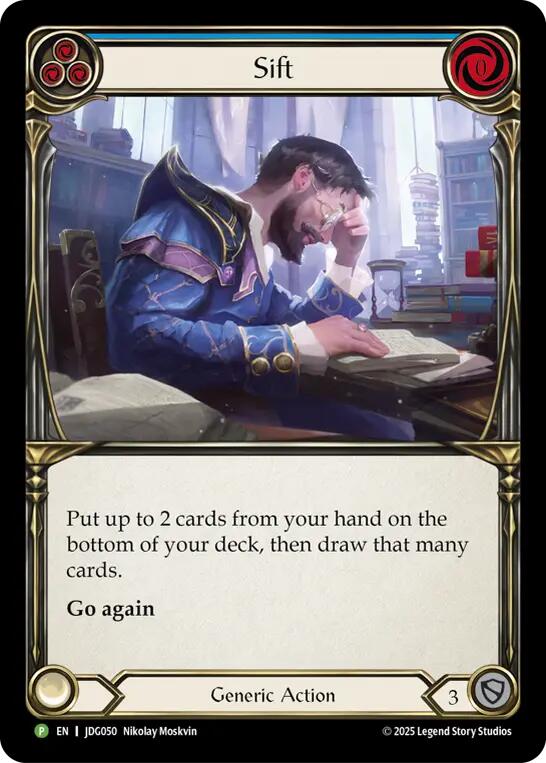 Sift (Blue) [JDG050] (Promo)  Cold Foil | Good Games Modbury