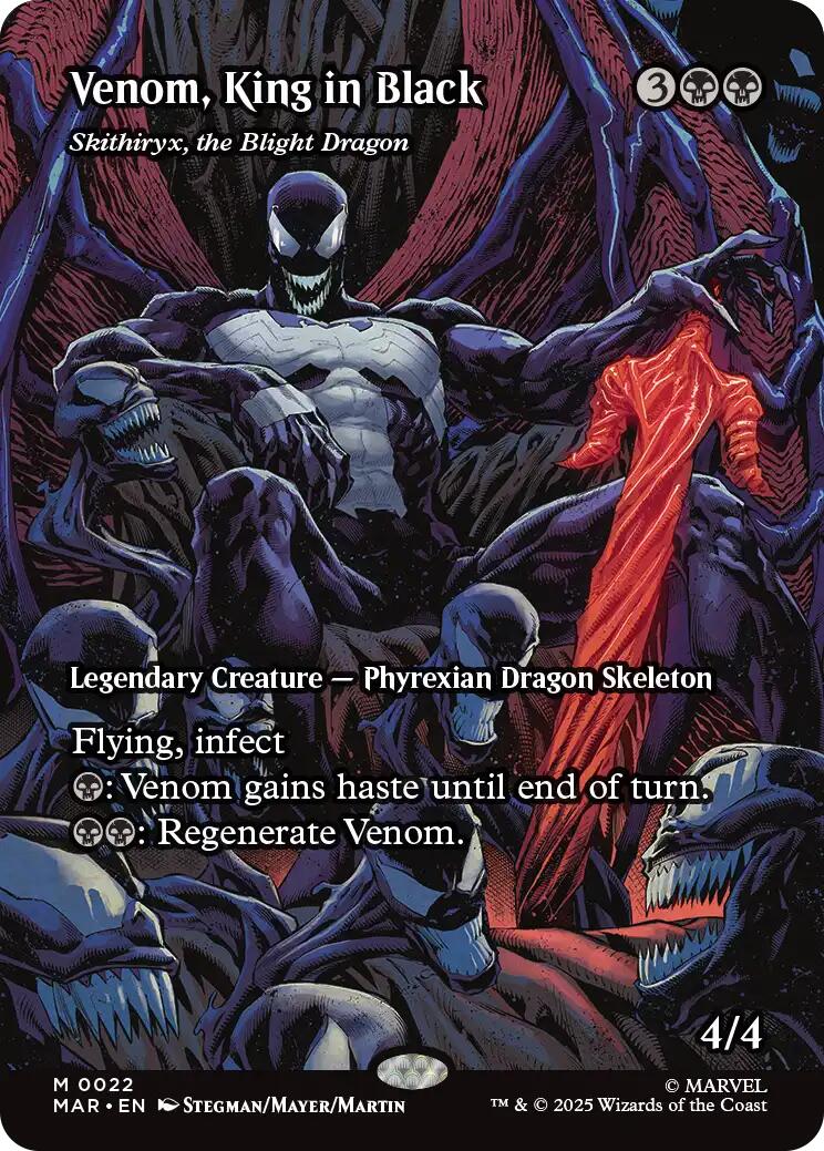 Venom, King in Black - Skithiryx, the Blight Dragon (Borderless) [Marvel's Spider-Man: Eternal-Legal] | Good Games Modbury