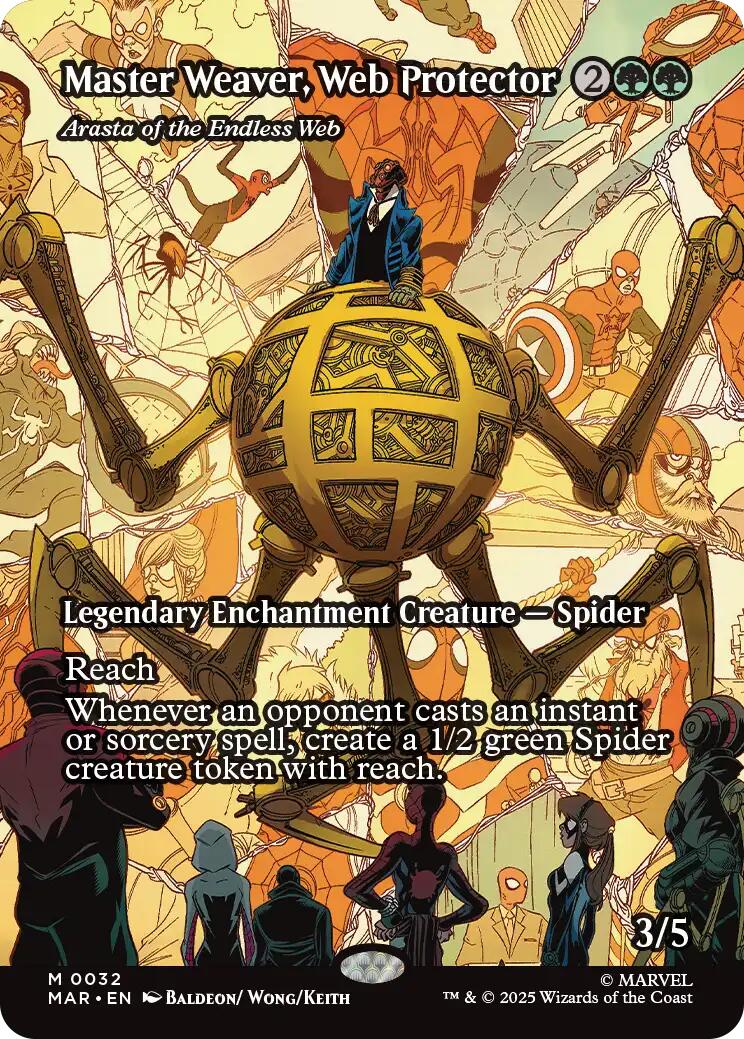Master Weaver, Web Protector - Arasta of the Endless Web (Borderless) [Marvel's Spider-Man: Eternal-Legal] | Good Games Modbury