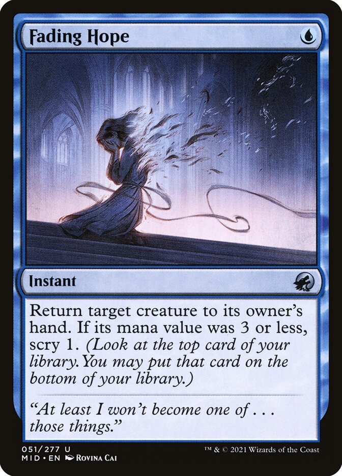 Fading Hope 51/277 (Innistrad: Midnight Hunt)  - Foil | Good Games Modbury