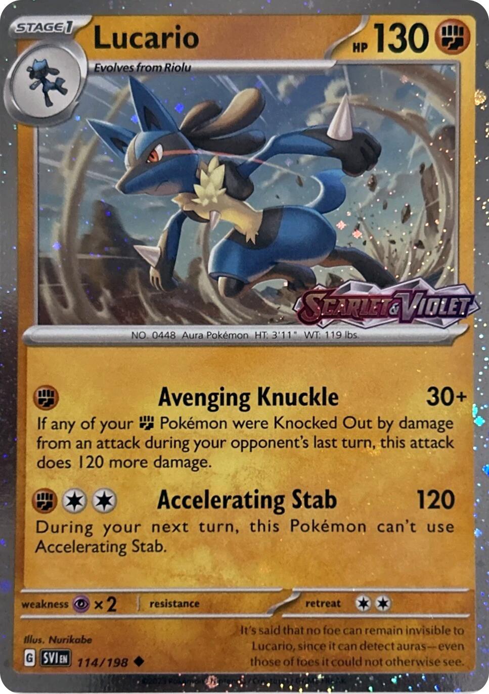 Lucario (114/198) (Scarely & Violet Stamp) [Miscellaneous Cards] | Good Games Modbury