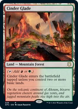 Cinder Glade 229/62 (Commander: Adventures in the Forgotten Realms)  | Good Games Modbury