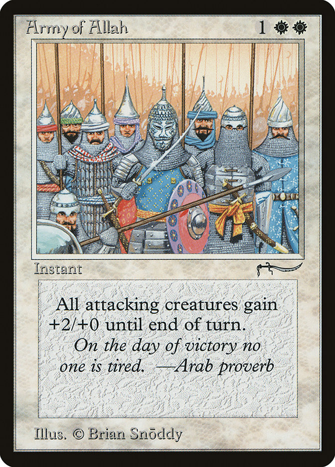 Army of Allah (Light Mana Cost) [Arabian Nights] | Good Games Modbury