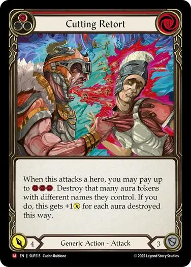 Cutting Retort [SUP215] (Super Slam)  Rainbow Foil | Good Games Modbury