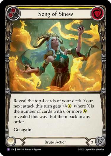 Song of Sinew [SUP134] (Super Slam)  Rainbow Foil | Good Games Modbury