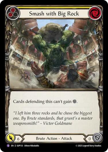 Smash with Big Rock [SUP133] (Super Slam)  Rainbow Foil | Good Games Modbury