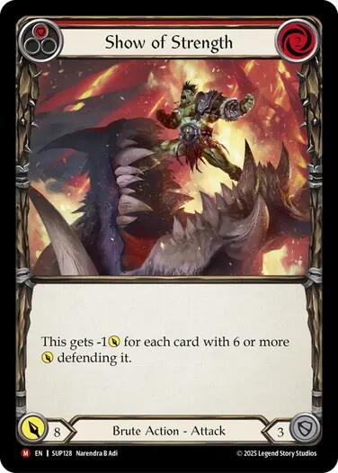 Show of Strength [SUP128] (Super Slam)  Cold Foil | Good Games Modbury