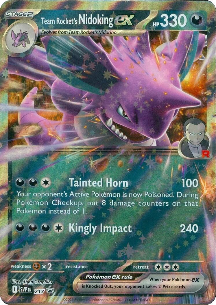 Team Rocket's Nidoking ex (217) [Scarlet & Violet: Black Star Promos] | Good Games Modbury