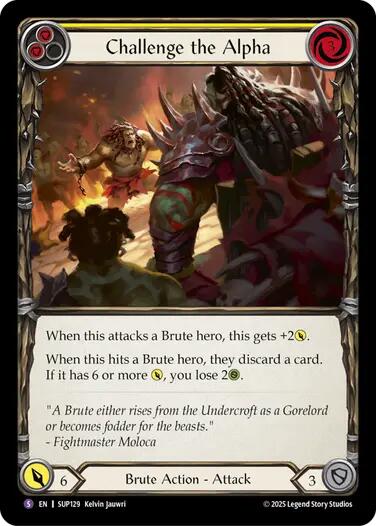 Challenge the Alpha [SUP129] (Super Slam)  Rainbow Foil | Good Games Modbury