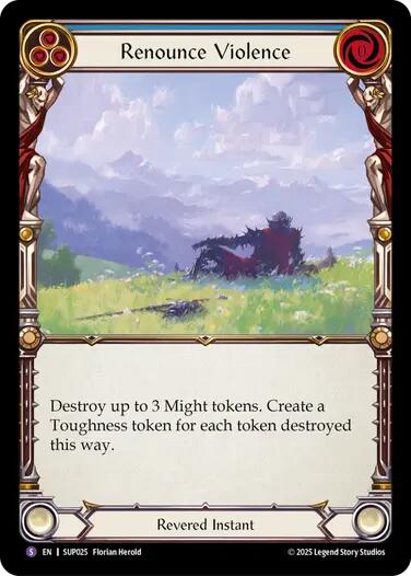 Renounce Violence [SUP025] (Super Slam)  Rainbow Foil | Good Games Modbury