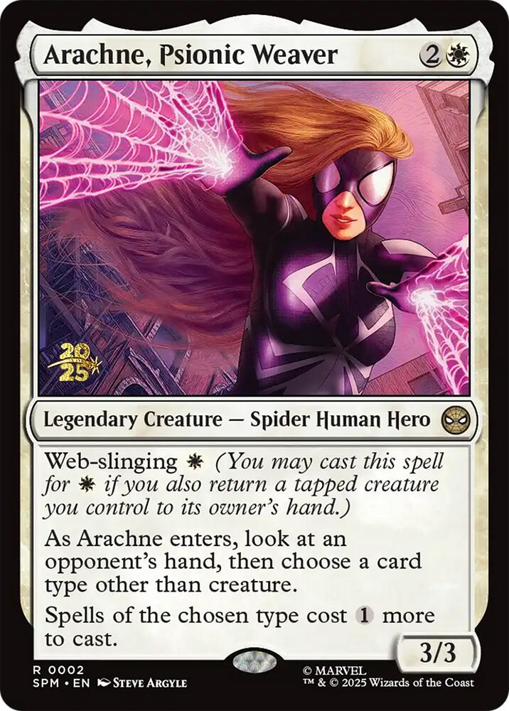 Arachne, Psionic Weaver [Marvel's Spider-Man Prerelease Promos] | Good Games Modbury