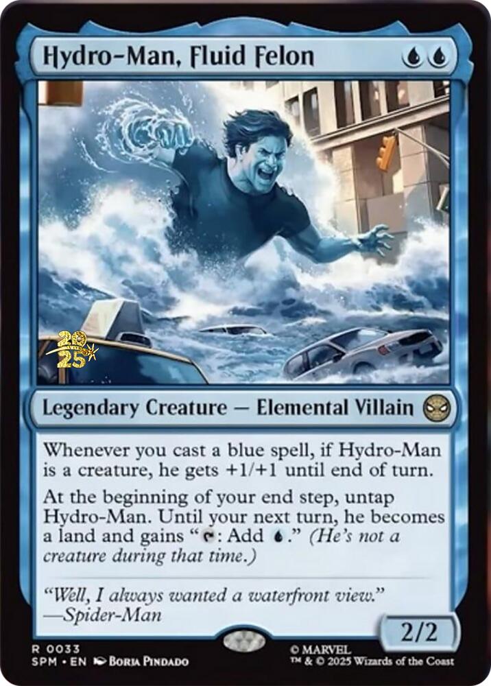 Hydro-Man, Fluid Felon [Marvel's Spider-Man Prerelease Promos] | Good Games Modbury