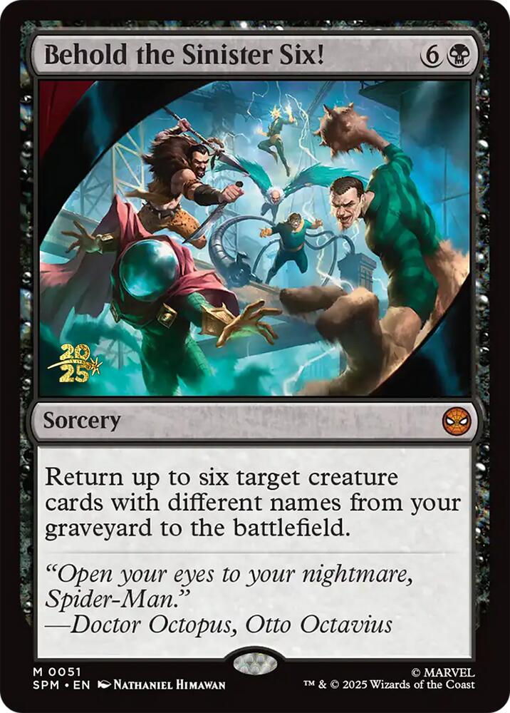 Behold the Sinister Six! [Marvel's Spider-Man Prerelease Promos] | Good Games Modbury