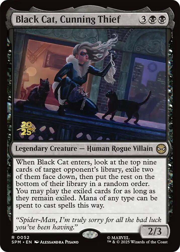 Black Cat, Cunning Thief [Marvel's Spider-Man Prerelease Promos] | Good Games Modbury