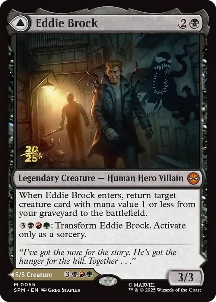 Eddie Brock // Venom, Lethal Protector [Marvel's Spider-Man Prerelease Promos] | Good Games Modbury