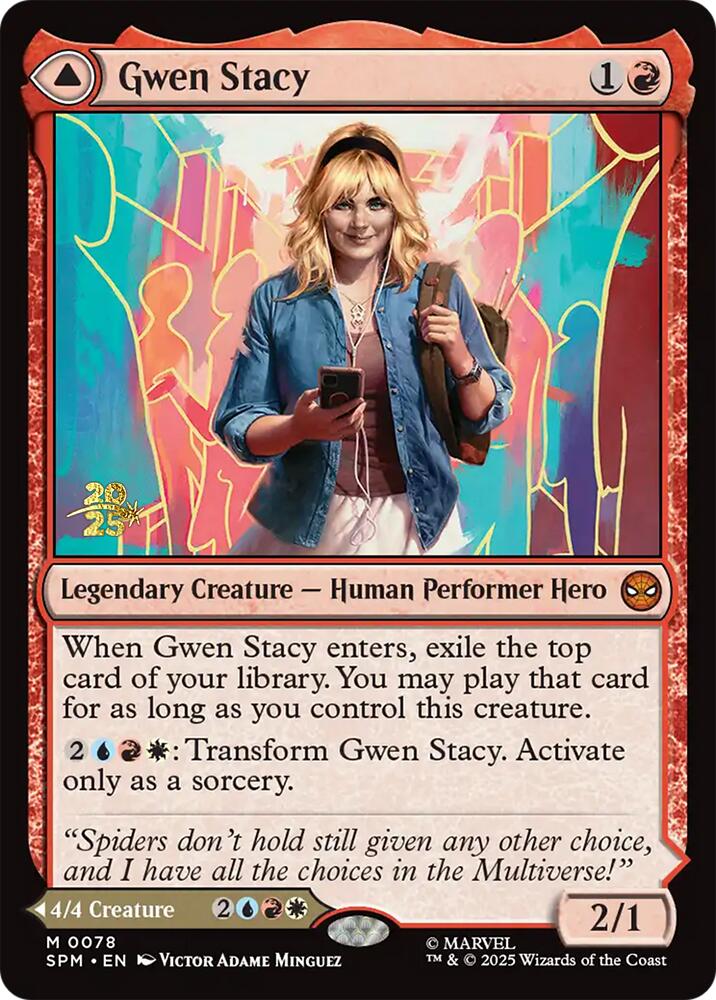 Gwen Stacy // Ghost-Spider [Marvel's Spider-Man Prerelease Promos] | Good Games Modbury