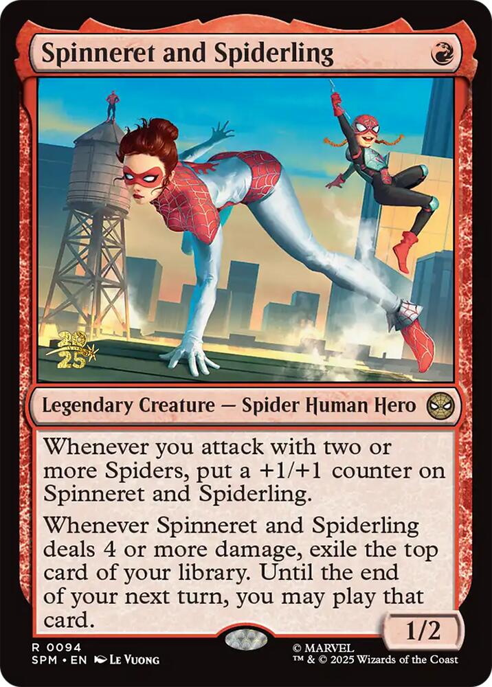 Spinneret and Spiderling [Marvel's Spider-Man Prerelease Promos] | Good Games Modbury