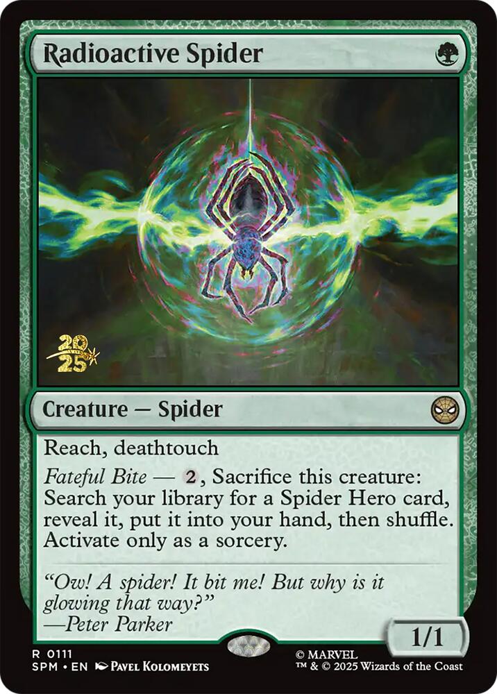 Radioactive Spider [Marvel's Spider-Man Prerelease Promos] | Good Games Modbury