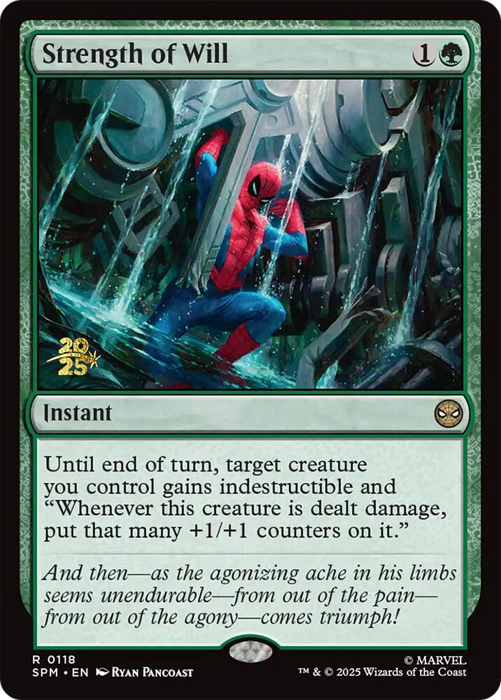 Strength of Will [Marvel's Spider-Man Prerelease Promos] | Good Games Modbury