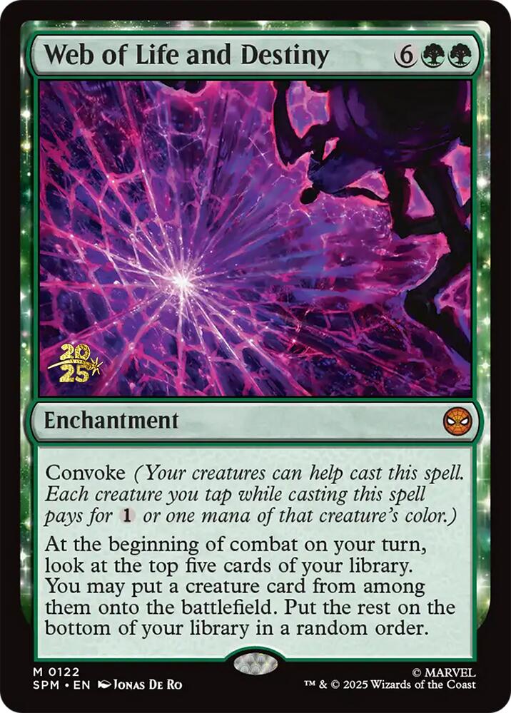Web of Life and Destiny [Marvel's Spider-Man Prerelease Promos] | Good Games Modbury