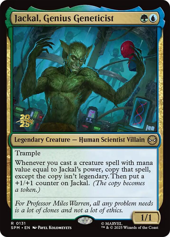 Jackal, Genius Geneticist [Marvel's Spider-Man Prerelease Promos] | Good Games Modbury