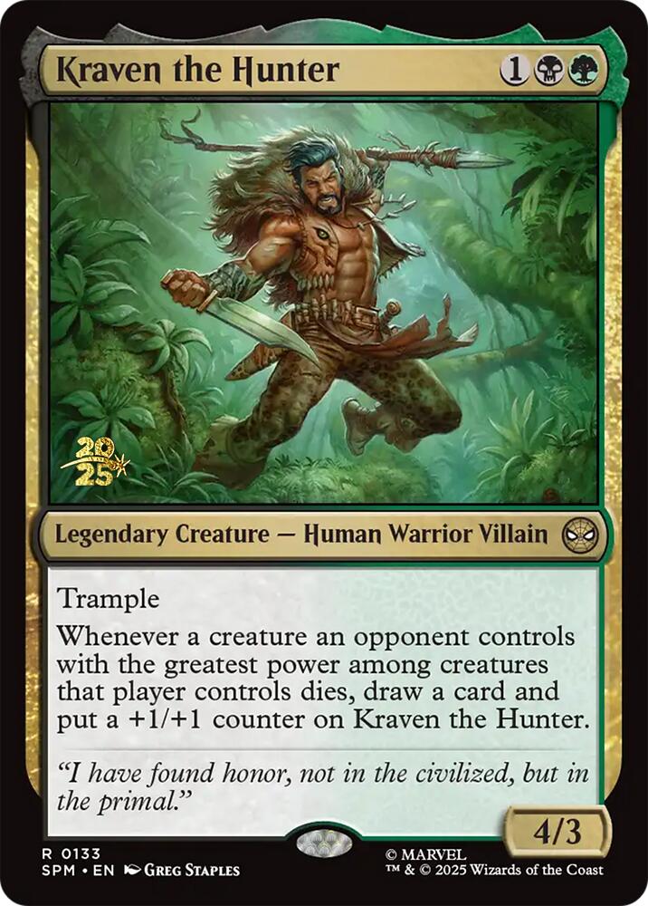 Kraven the Hunter [Marvel's Spider-Man Prerelease Promos] | Good Games Modbury