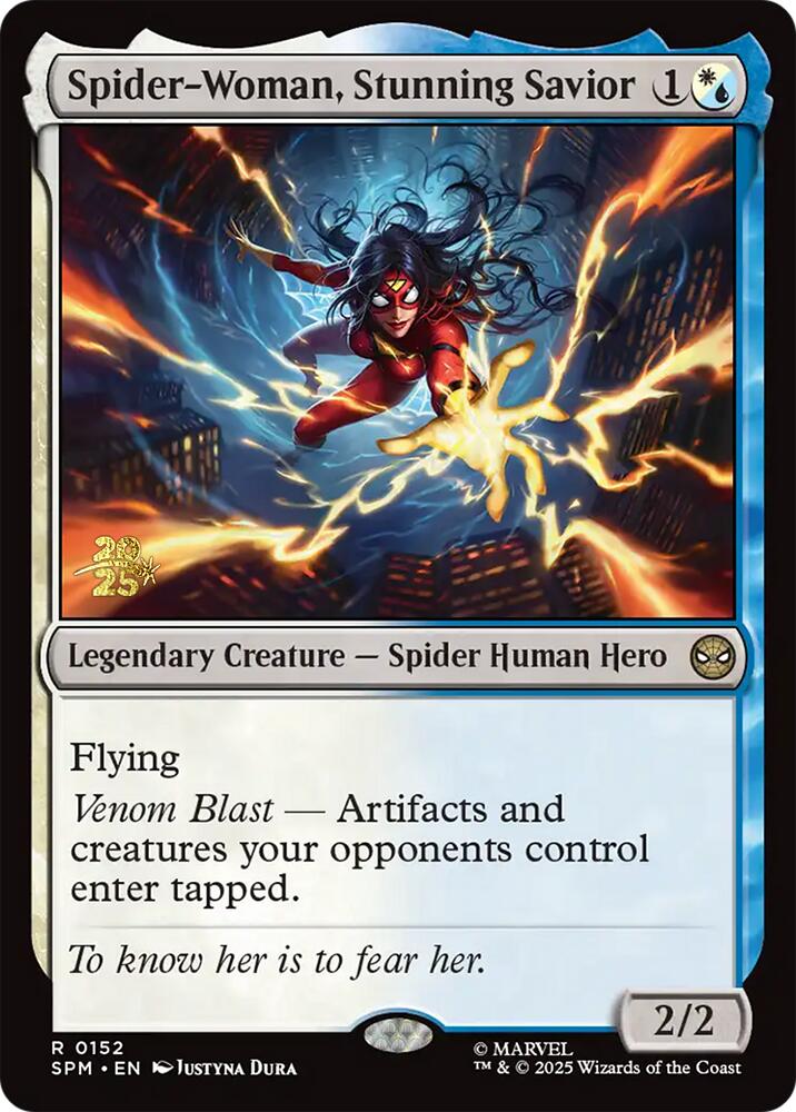 Spider-Woman, Stunning Savior [Marvel's Spider-Man Prerelease Promos] | Good Games Modbury