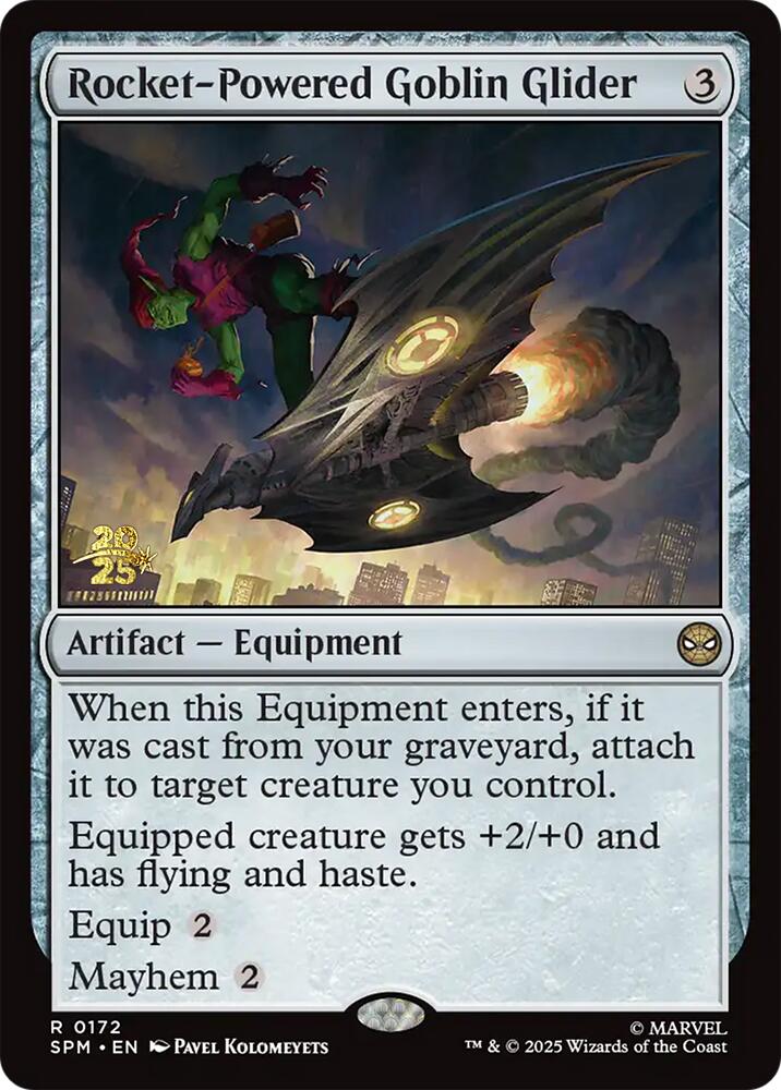 Rocket-Powered Goblin Glider [Marvel's Spider-Man Prerelease Promos] | Good Games Modbury