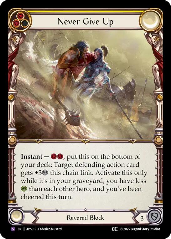 Never Give Up [ASP015] (Armory Deck: Pleiades) | Good Games Modbury