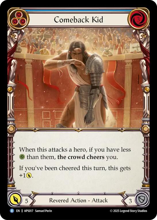 Comeback Kid (Blue) [APS017] (Armory Deck: Pleiades) | Good Games Modbury