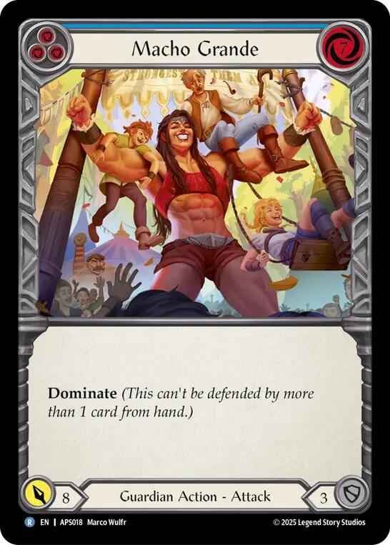 Macho Grande (Blue) [APS018] (Armory Deck: Pleiades) | Good Games Modbury