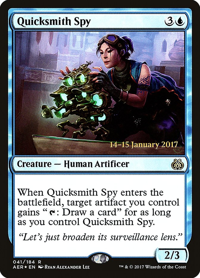 Quicksmith Spy [Aether Revolt Prerelease Promos] | Good Games Modbury