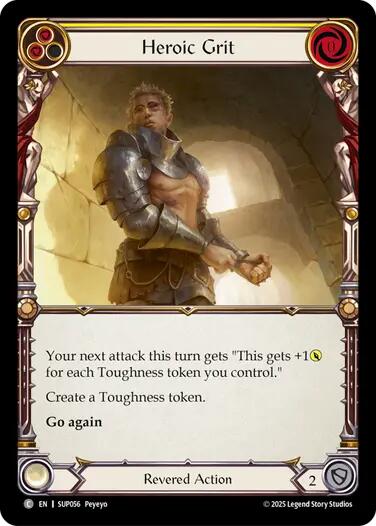 Heroic Grit [SUP056] (Super Slam)  Rainbow Foil | Good Games Modbury