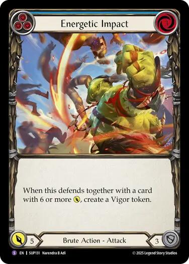 Energetic Impact [SUP131] (Super Slam)  Rainbow Foil | Good Games Modbury