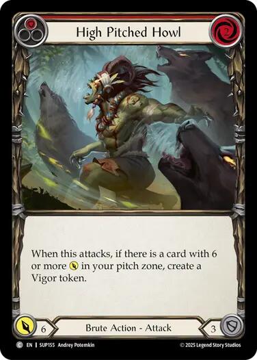 High Pitched Howl (Red) [SUP155] (Super Slam)  Rainbow Foil | Good Games Modbury