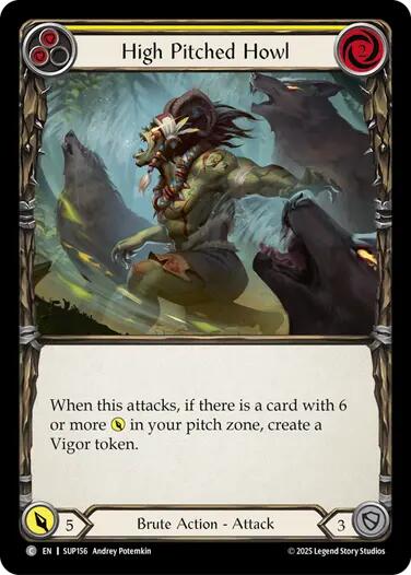 High Pitched Howl (Yellow) [SUP156] (Super Slam)  Rainbow Foil | Good Games Modbury